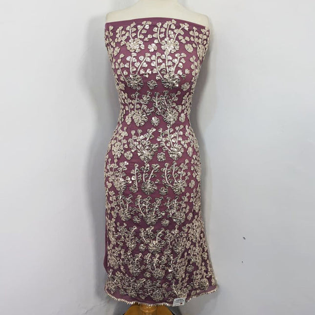 Chiffon with Handmade Full Jaal Gotta Work 2PC Unstitched