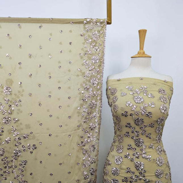 Handmade Full Jaal Gotta Work Chiffon 2PC Unstitched