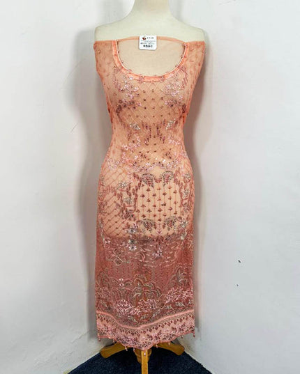 Fancy Embroidered Net 3PC Unstitched