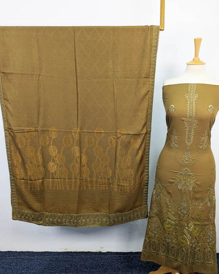 Embroidered Dhanak 2PC Unstitched