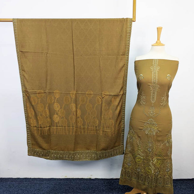 Embroidered Dhanak 2PC Unstitched
