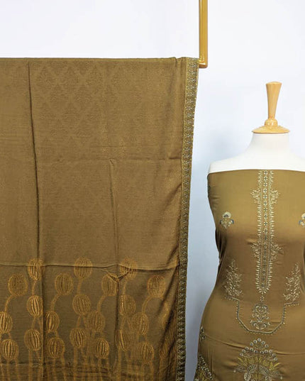 Embroidered Dhanak 2PC Unstitched