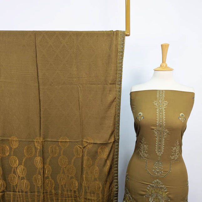 Embroidered Dhanak 2PC Unstitched
