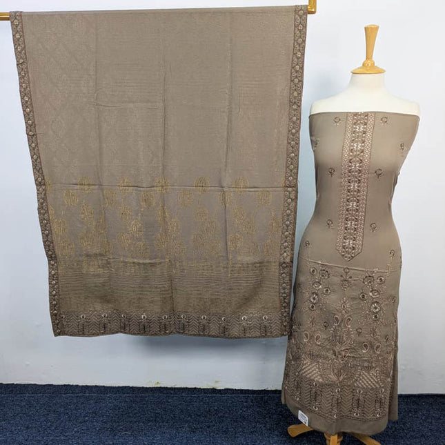 Embroidered Dhanak 2PC Unstitched