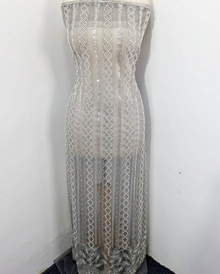 Fancy Net with Cut Dana Work 2PC Unstitched