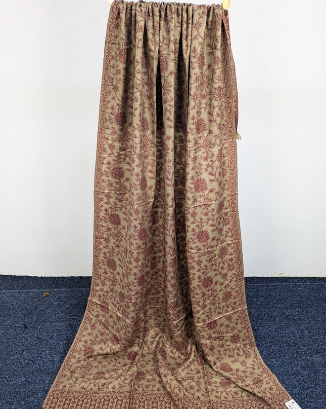 Wool Shawl With Jakart Work