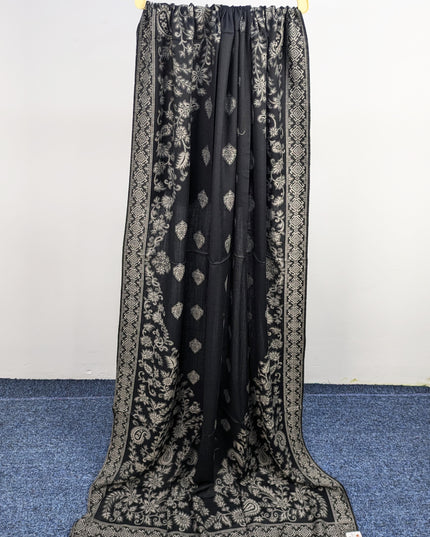 Wool Shawl With Jakart Work
