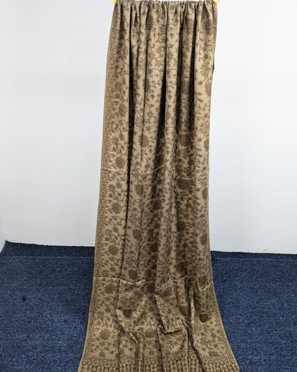 Wool Shawl With Jakart Work