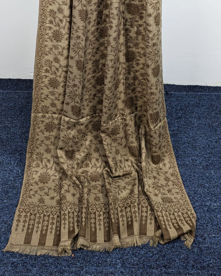 Wool Shawl With Jakart Work