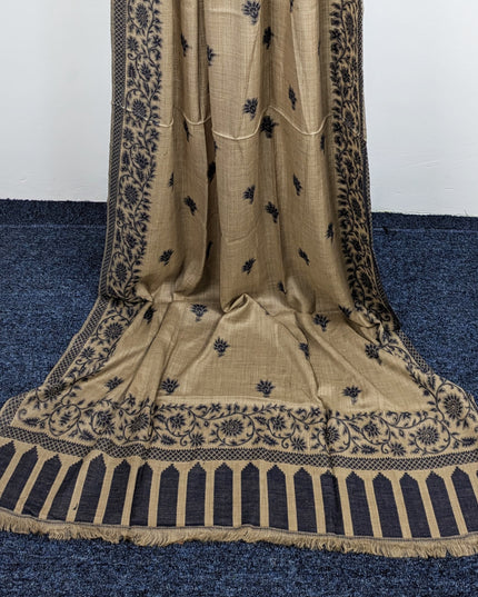 Wool Shawl With Jakart Work