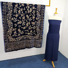 Load image into Gallery viewer, Viscose 3 Piece Suit with Velvet Palachi Shawl
