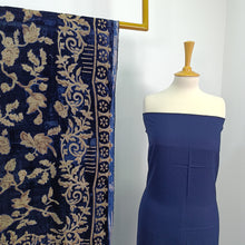 Load image into Gallery viewer, Viscose 3 Piece Suit with Velvet Palachi Shawl
