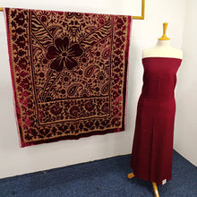 Load image into Gallery viewer, Viscose 3 Piece Suit with Velvet Palachi Shawl
