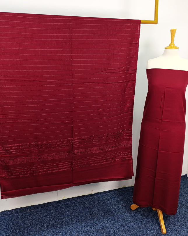 Dyed Bana Dora With Zari Work