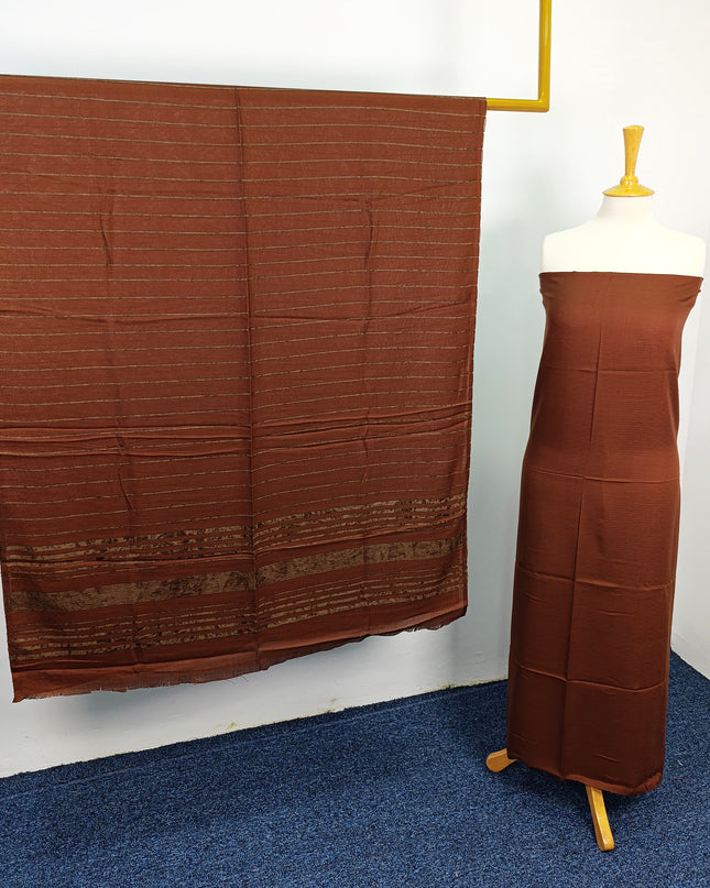 Dyed Bana Dora With Zari Work