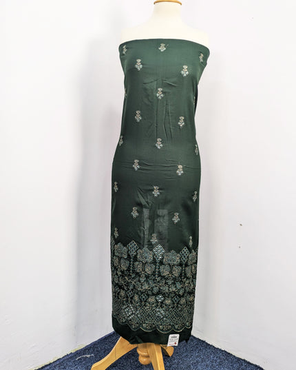 Fancy Dhanak Embroidered Shirt with Dhanak 4 corner dupatta winter
