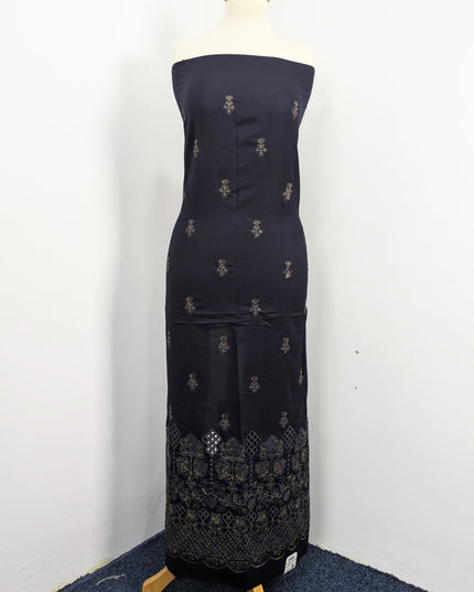 Fancy Dhanak Embroidered Shirt with Dhanak 4 corner dupatta winter