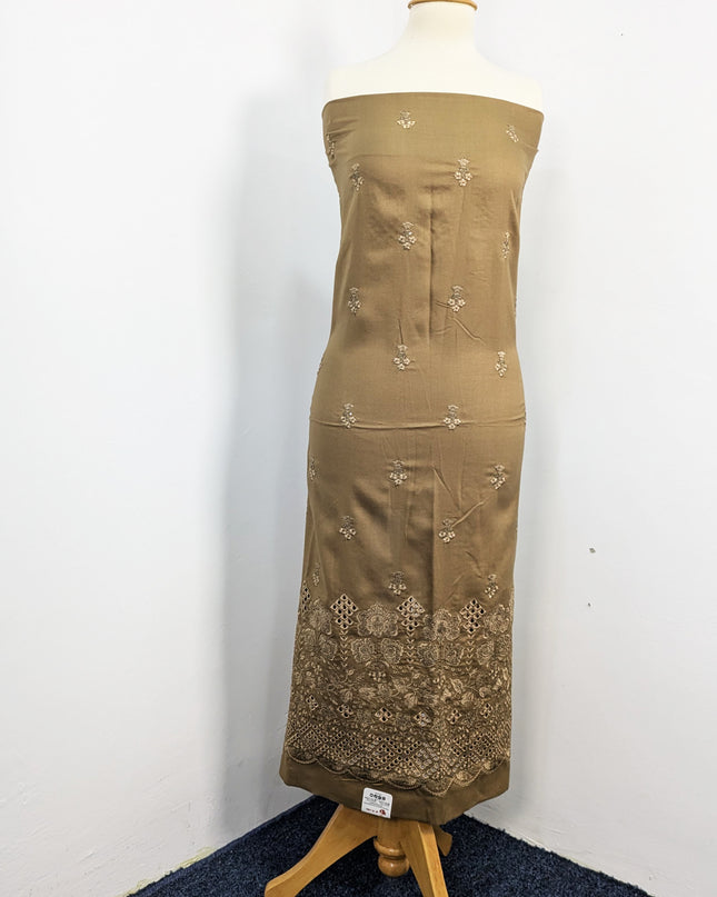 Fancy Dhanak Embroidered Shirt with Dhanak 4 corner dupatta winter