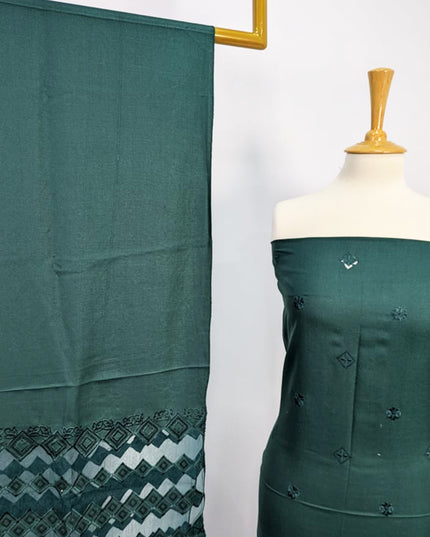 Fancy Dhanak Embroidered 2 Sided Border Dupatta