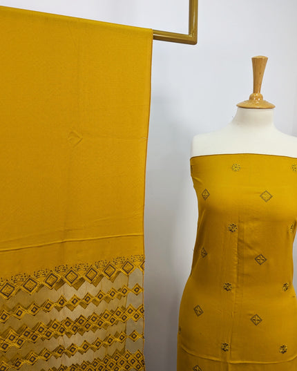 Fancy Dhanak Embroidered 2 Sided Border Dupatta