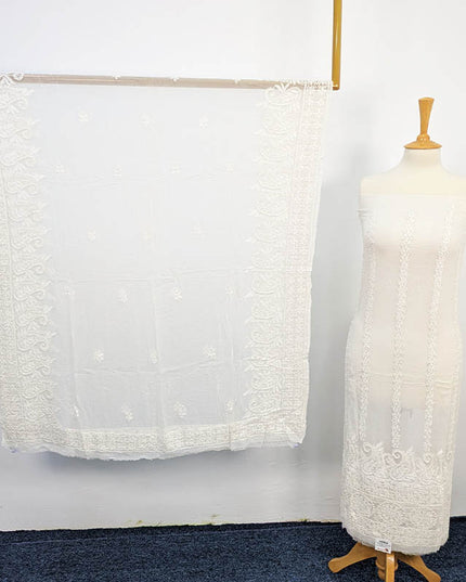 Handmade Dyeable Pure China Crinkle 2 pc Unstitched
