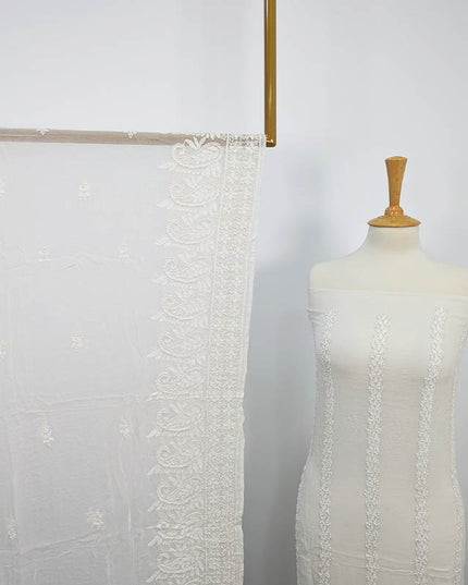Handmade Dyeable Pure China Crinkle 2 pc Unstitched