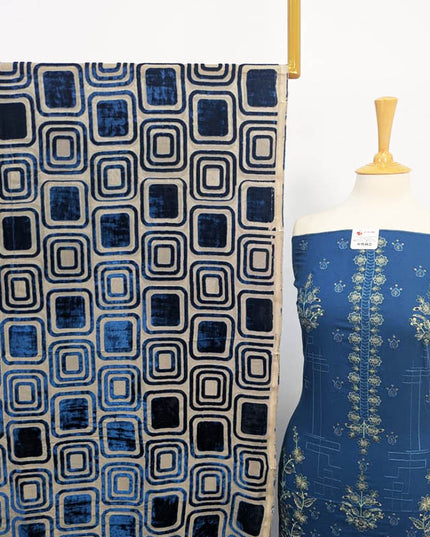 Premium Double Head Embroidered Dyed Wool With Palachi Shawl 2PC