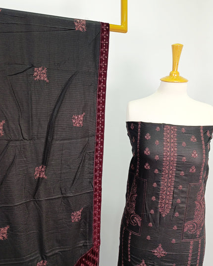 Fancy Dhanak Embroidered winter suit
