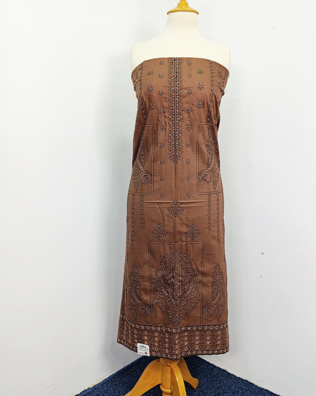 Fancy Dhanak Embroidered winter suit