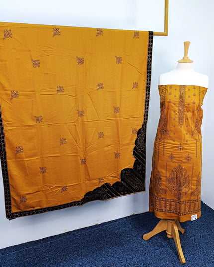 Fancy Dhanak Embroidered winter suit