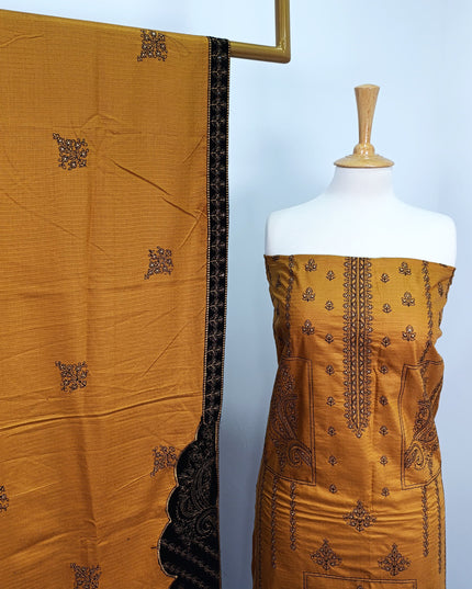 Fancy Dhanak Embroidered winter suit