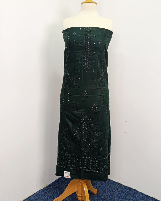 Fancy Dhanak Embroidered winter suit