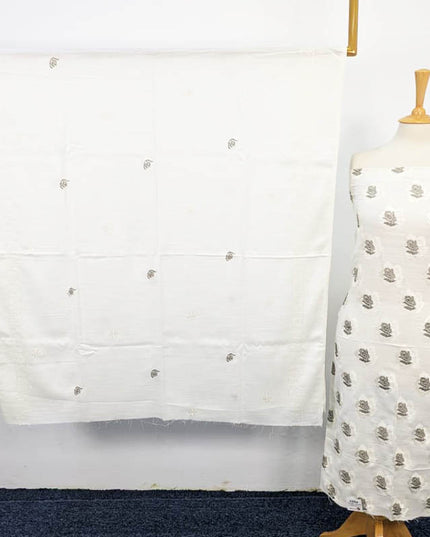 Fancy Dhanak Leather Peach  3PC Unstitched