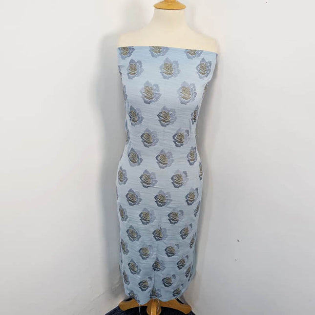 Fancy Dhanak Leather Peach  3PC Unstitched