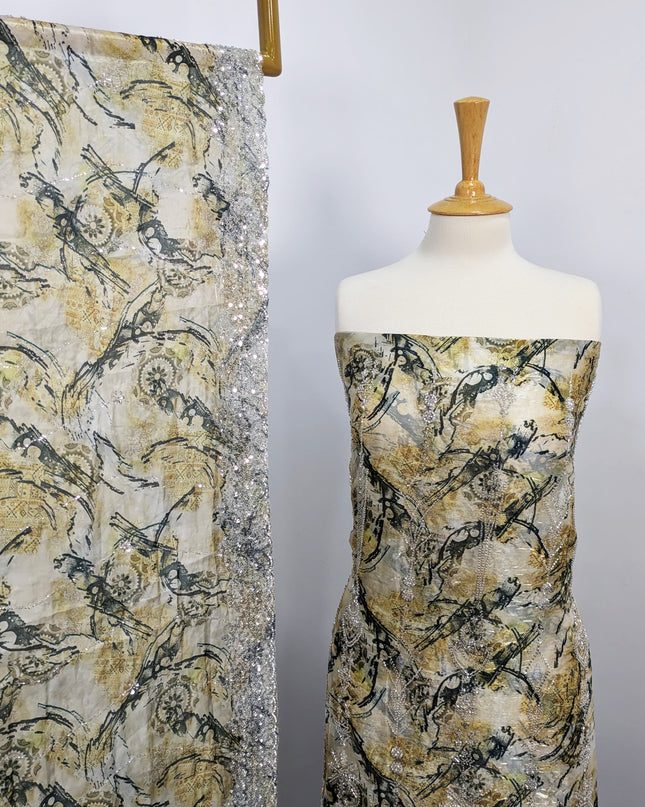 Turkish Printed Handmade  Silk Cut Dana