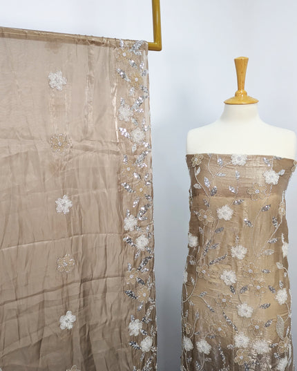 Fancy Handmade Silk Cut Dana Full jaal 3D Work