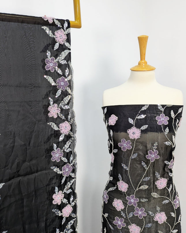 Fancy Handmade Silk Cut Dana Full jaal 3D Work