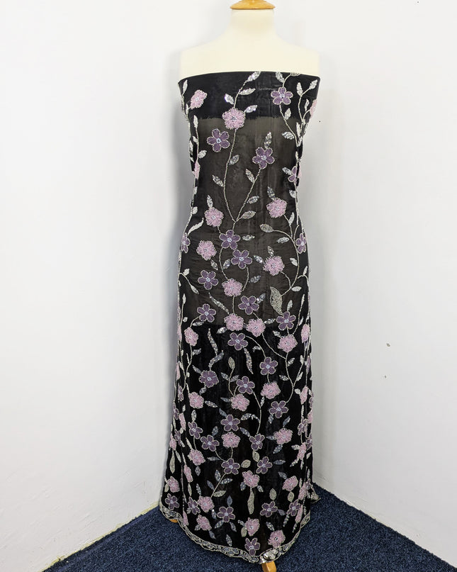Fancy Handmade Silk Cut Dana Full jaal 3D Work