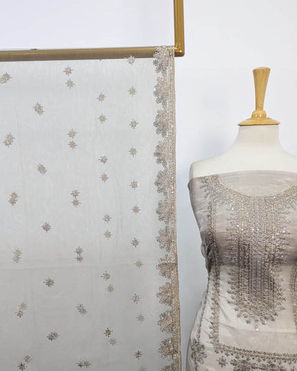 Embroidered Organza with Net Dupatta 2PC Unstitched