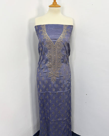 Raw Silk with Chiffon Dupatta