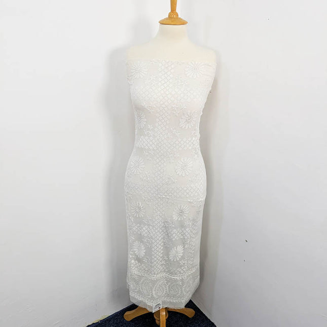 Handmade Kacha Pakka Tanka Work Dyeable 2 pc Unstitched