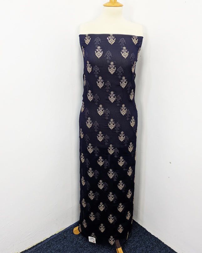 Fancy  Chiffon Full Jaal Shirt & Dupatta
