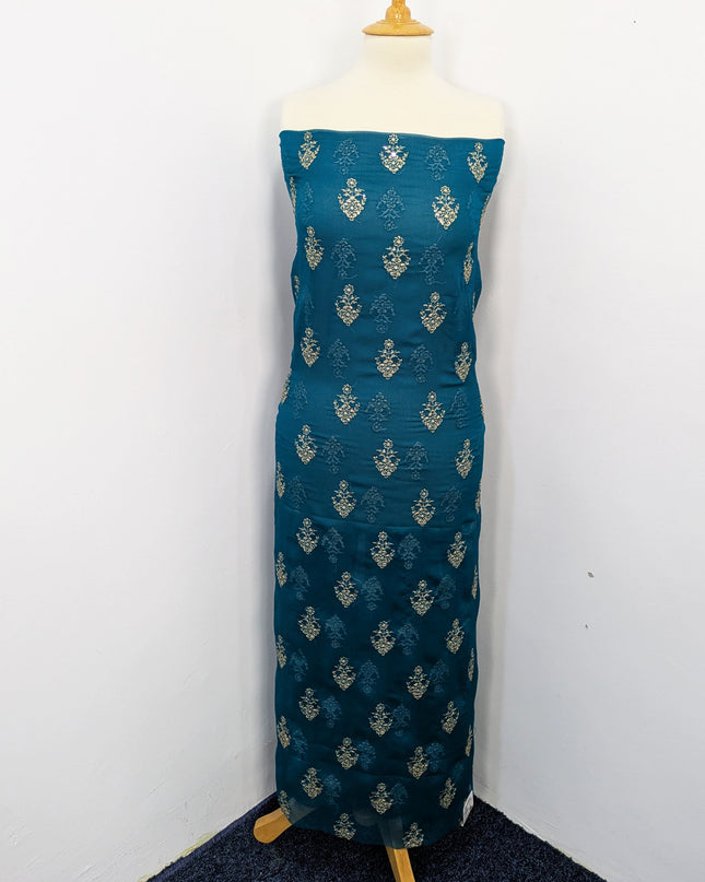 Fancy Chiffon Full Jaal Shirt & Dupatta