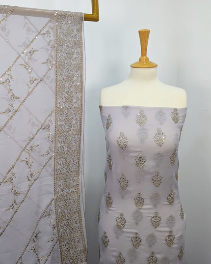 Fancy Chiffon Full Jaal Shirt & Dupatta