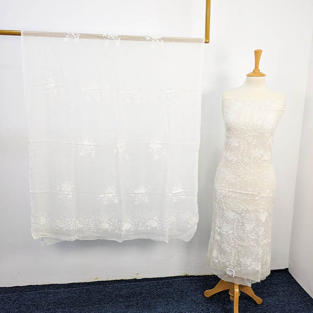 Handmade Kacha Pakka Tanka Work Dyeable 2 pc Unstitched