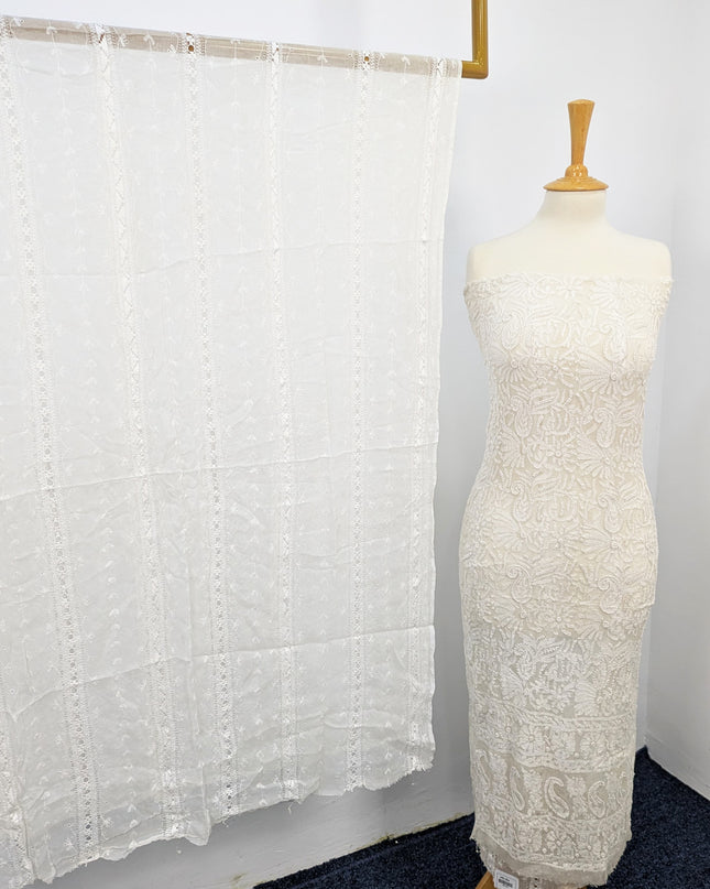 Handmade Pure China Crinkle   Tarkashi + Shadow Work