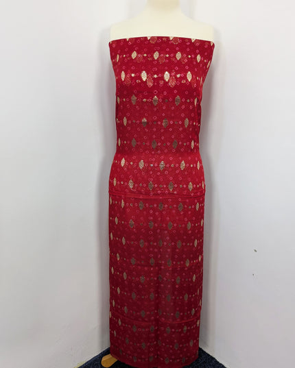 Indian Banarsi + Chunri Work 2pc Suit