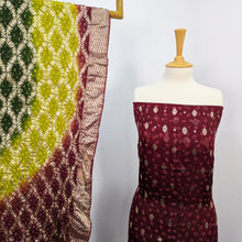 Load image into Gallery viewer, Indian Banarsi + Chunri Work 2pc Suit
