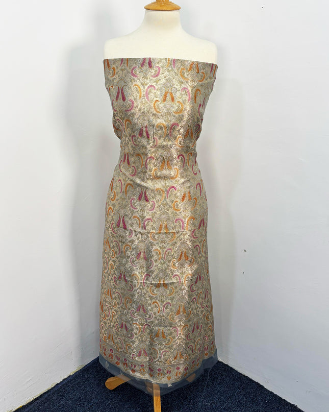 Fancy Organza With Indian Banarasi Work