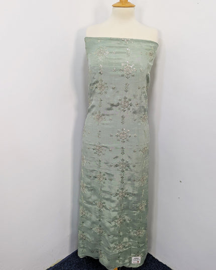 Raw Silk With Chiffon Dupatta